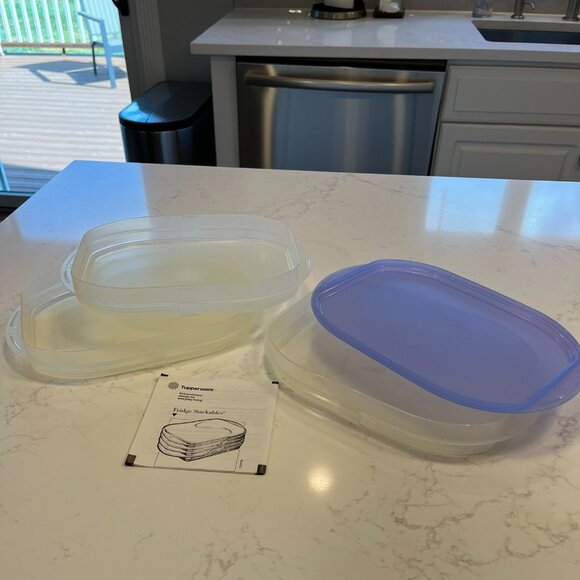 Never Used Tupperware Fridge Stackable & Stuffables Set - Picture 9 of 16